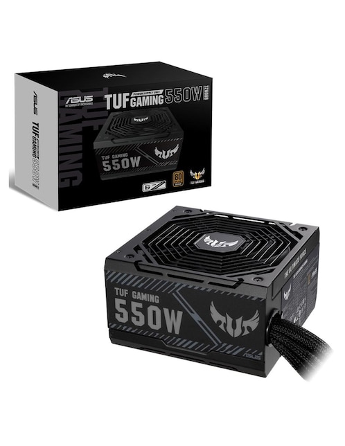 Fuente de Poder PC Gamer 550W Asus 80 Plus Bronze TUF-GAMING-550B