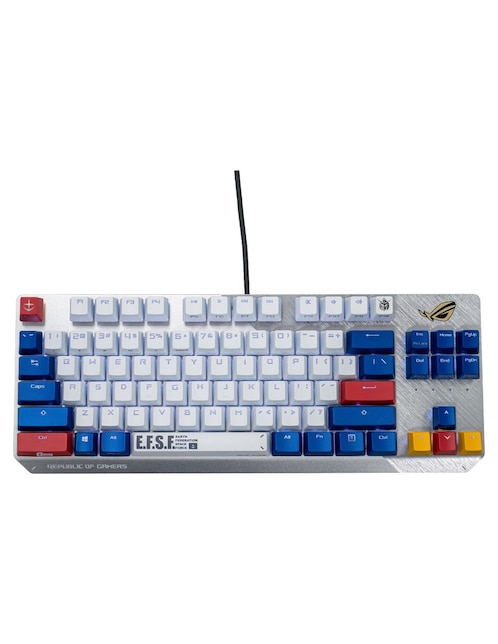 Teclado alámbrico Asus Rog Strix Scope Tkl Gundam Edition