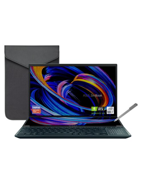 Laptop Asus ZenBook Pro Duo 15.6 Pulgadas 4k UHD NVIDIA GeForce RTX 3070 Intel Core i7 16 GB RAM 1 TB SSD