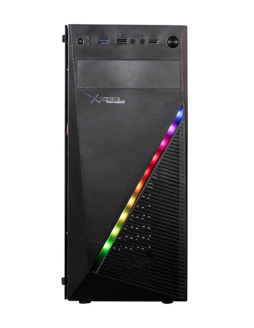 Gabinete Gamer Xzeal XZ100 ATX RGB Cristal 1 Ventilador XZCGB00B