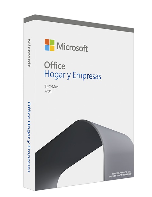 Licencia Office Microsoft Hogar y Empresas 2021 1 equipo