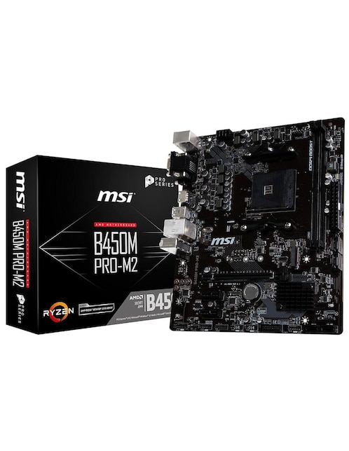 Tarjeta Madre MSI B450M PRO-M2 Max AMD AM4 Micro ATX