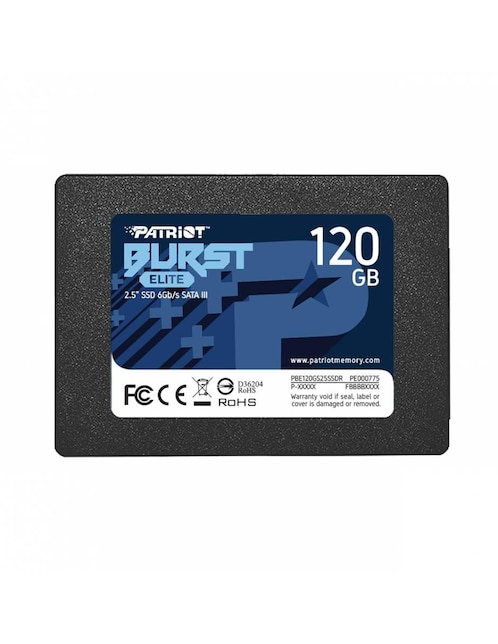 Unidad SSD Patriot capacidad 120 GB