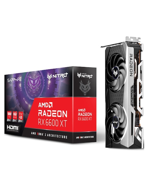 Tarjeta de Video Nitro Radeon RX 6600 XT Gaming OC 8GB GDDR6 ARGB