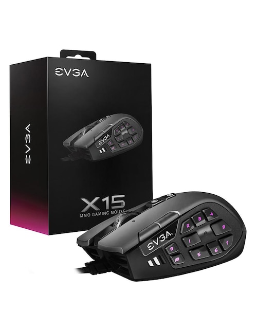 Mouse Gamer EVGA X15 MMO 904-W1-15BK-K3