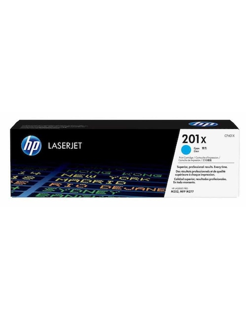 Toner HP 201X Cyan 2300PAG CF401X S