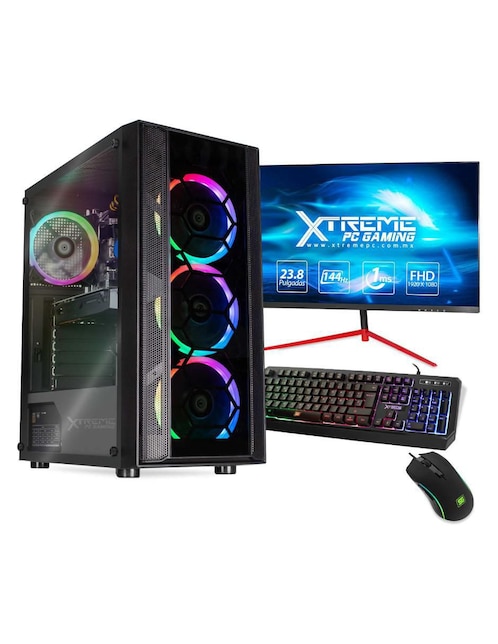 Computadora Gamer Xtreme PC Gaming XTBRI516GB1050TIB 23.8 Pulgadas Nvidia GeForce GTX 1050 Ti Intel Core i5 16 GB RAM 500 GB SSD