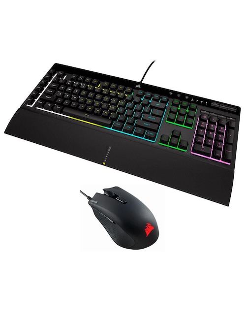 Teclado alámbrico Corsair Teclado K55 Mouse