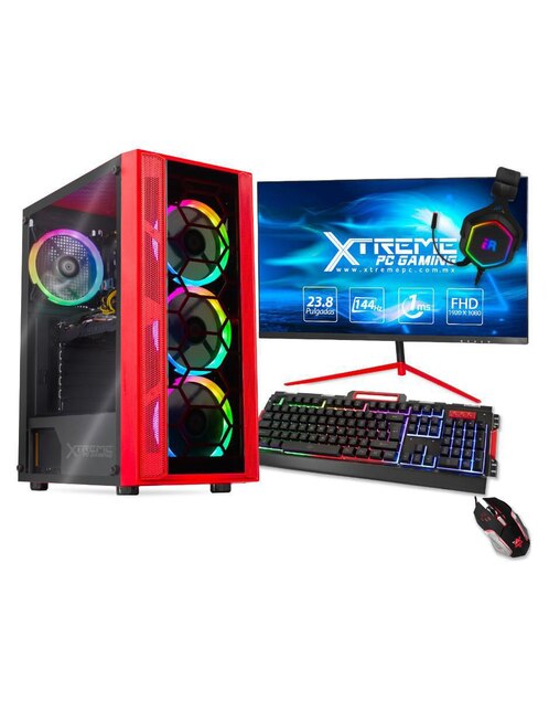Computadora Gamer Xtreme PC Gaming XTBRI516GB2060MR 23.8 pulgadas Full HD GeForce RTX 2060 Intel Core i5 16 GB RAM 500 GB SSD
