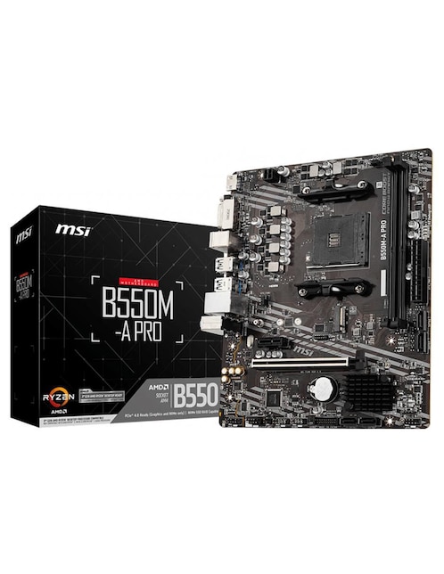 Tarjeta Madre MSI B550M-A Pro con Procesador Intel