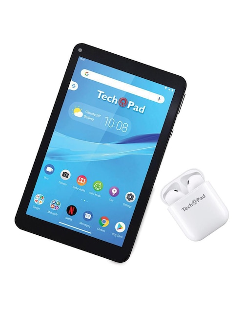 Tablet Techpad X9 9 pulgadas 1 GB de RAM con audífonos