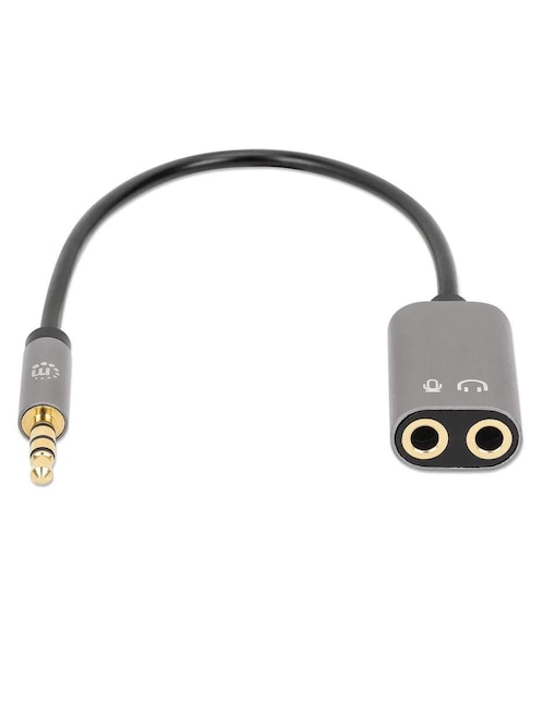Cable Auxiliar 3.5 mm Manhattan de 20 cm