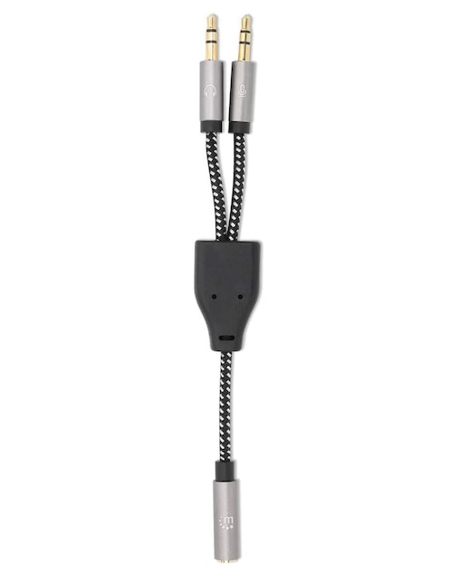 Cable Auxiliar 3.5 mm Manhattan de 15 cm