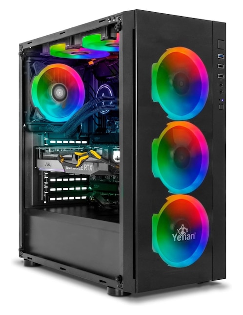 Computadora gamer Yeyian Katana X21L Intel Core i7 4 K/UHD NVIDIA GeForce RTX 3070 32 GB