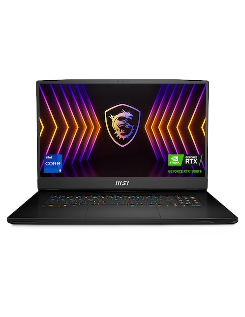 Laptop gamer MSI Titan GT77 12UHS 17.3 pulgadas 4K/UHD intel core i9 nvidia geforce rtx 3080 ti 32 GB 2 TB SSD