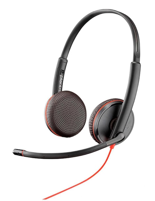 Audífonos de Diadema Poly Blackwire 3225 Alámbricos con Cancelación de Ruido