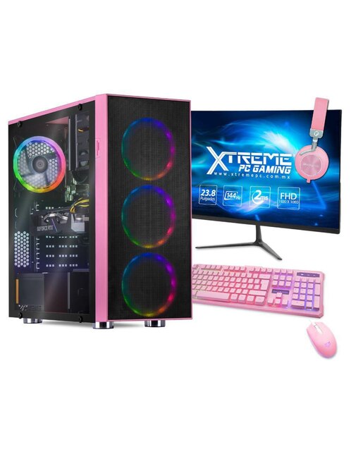 Computadora Gamer Xtreme PC Gaming XTBRR516GB2060MP 23.8 Pulgadas Full HD AMD Ryzen 5 NVIDIA GeForce RTX 2060 16 GB RAM 500 GB SSD