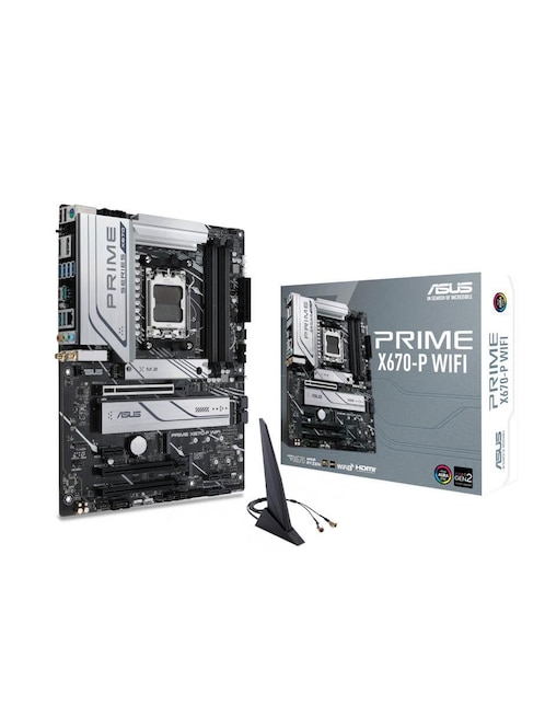 Tarjeta madre Asus Prime x670-P wifi con procesador AMD