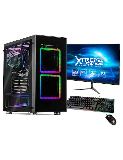 Computadora gamer Xtreme PC Gaming XTAER716GB3060M 23.8 pulgadas Full HD AMD Ryzen 7 Nvidia Geforce RTX 3060 16 GB 2 TB HDD 500 GB SSD