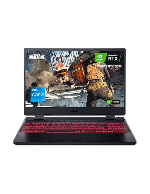 Laptop Gamer Acer AN515-58-50DM 15.6 Pulgadas Full HD Intel Core i5 NVIDIA GeForce RTX 3050 8 GB RAM 512 GB SSD