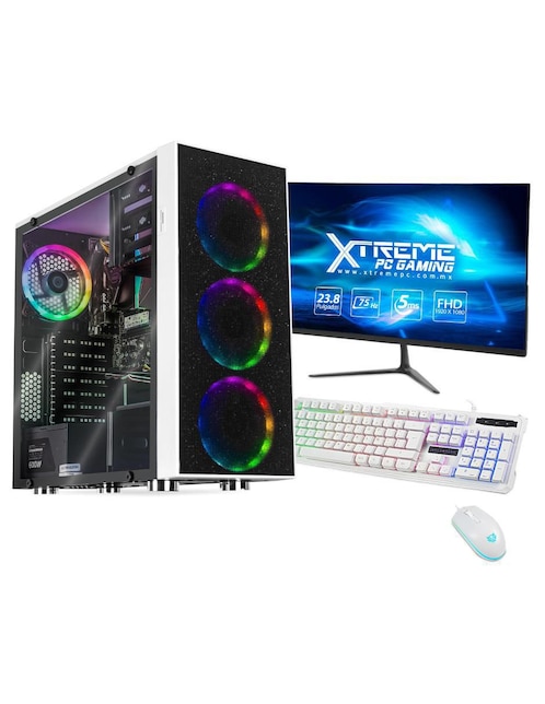Computadora gamer Xtreme PC Gaming XTPCI716GBHD750MP 23.8 pulgadas Full HD Intel Core i7 Intel UHD Graphics 16 GB RAM 500 GB SSD