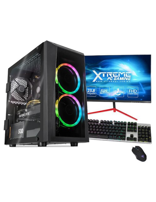 Computadora gamer Xtreme PC Gaming XTGAR516GB3050M 23.8 pulgadas Full HD AMD Ryzen 5 NVIDIA Geforce RTX 3050 16 GB RAM 2 TB HDD 250 GB SSD