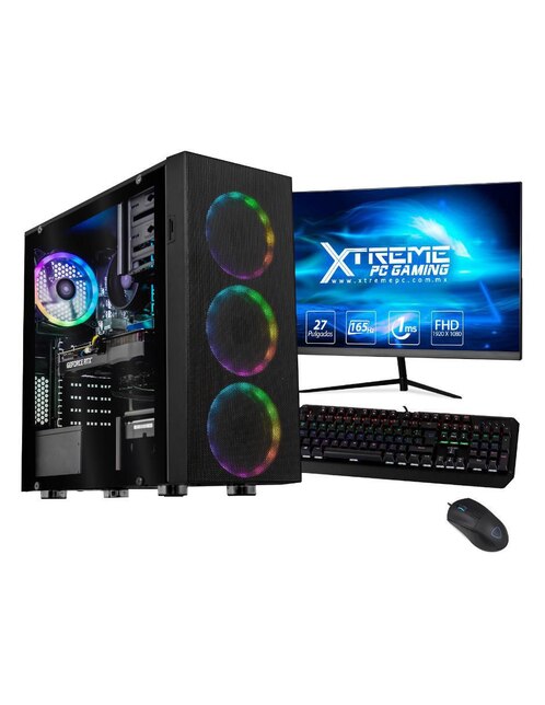 Computadora Gamer Xtreme PC Gaming XTPCR516GB3060MB 27 Pulgadas Full HD AMD Ryzen 5 NVIDIA GeForce RTX 3060 16 GB RAM 2 TB HDD 500 GB SSD