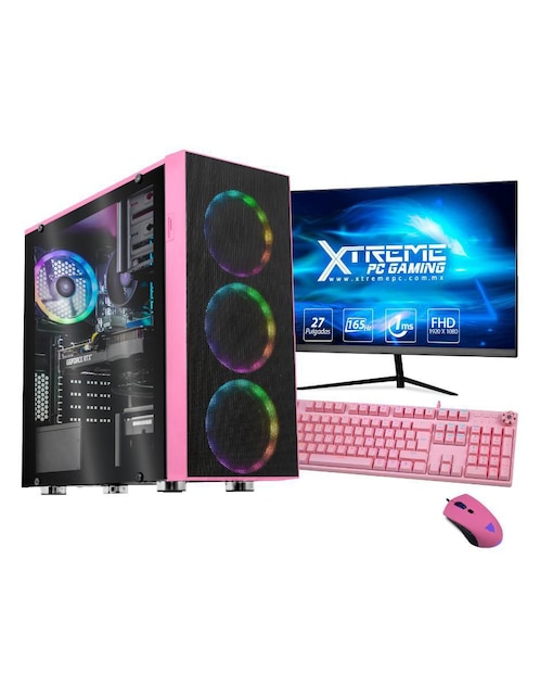 Computadora Gamer Xtreme PC Gaming XTPCR516GB3060MP 27 Pulgadas Full HD AMD Ryzen 5 NVIDIA GeForce RTX 3060 16 GB RAM 2 TB HDD 500 GB SSD