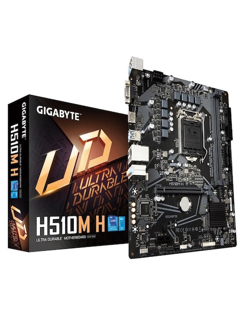 Tarjeta Madre Gigabyte H510M H con Procesador Intel