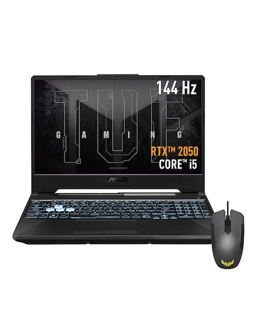 Laptop gamer Asus TUF Gaming F15 15.6 pulgadas Full HD Intel Core i5 NVIDIA GeForce RTX 2050 8 GB RAM 512 GB SDD