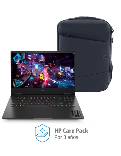 Laptop gamer HP OMEN 16-WD0002LA 16.1 pulgadas Full HD Intel Core i7 NVIDIA GeForce RTX 4060 16 GB RAM 1 TB SSD + Mochila + Care Pack