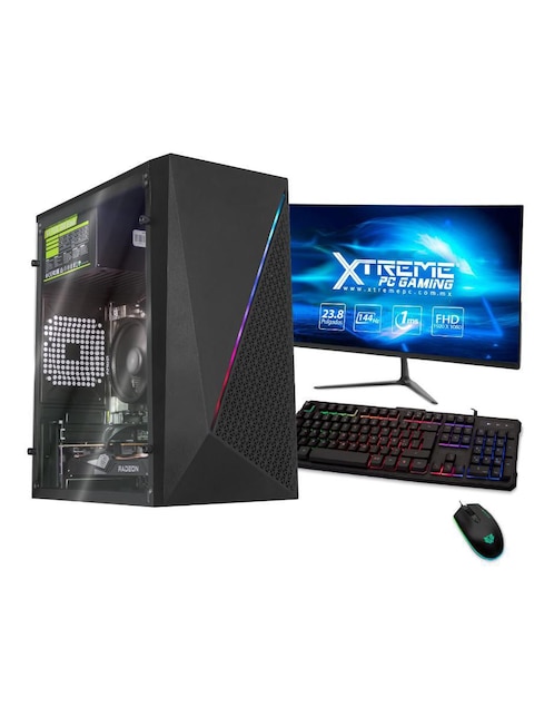 Computadora Gamer Xtreme PC Gaming XTACR516GB6500M 23.8 Pulgadas Full HD AMD Ryzen 5 AMD Radeon RX 6500 XT 16 GB RAM 500 GB SSD