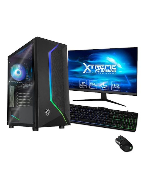 Computadora Gamer Xtreme PC Gaming XTMSIR516GB3060MV1 27 Pulgadas Full HD AMD Ryzen 5 NVIDIA Geforce RTX 3060 16 GB RAM 2 TB HDD 500 GB SSD