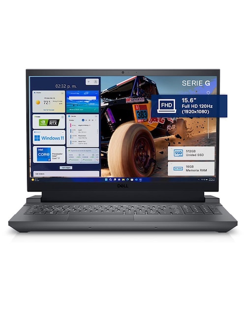 Laptop Gamer Dell Gaming NB G15 5530 15.6 Pulgadas Full HD Intel Core i7 NVIDIA GeForce RTX 4050 16 GB RAM 512 GB SSD