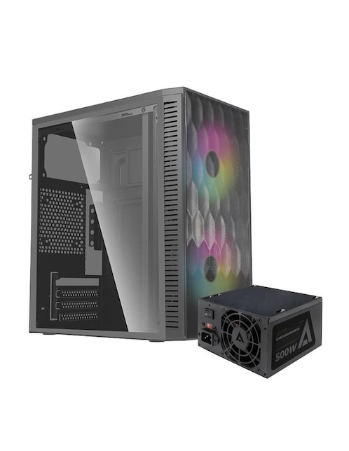 Gabinete de Computadora Acteck AC-935838 + Fuente de Poder