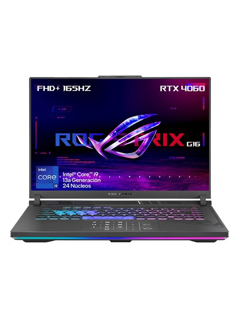 Laptop gamer ROG Strix G16 16 pulgadas Full HD Intel Core i9 NVIDIA GeForce RTX 4060 16 GB RAM 512 GB SSD