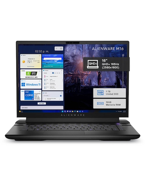 Laptop gamer Dell Alienware NB m16 R1 16 pulgadas Full HD Intel Core i7 NVIDIA GeForce RTX 4060 16 GB RAM 1 TB SSD