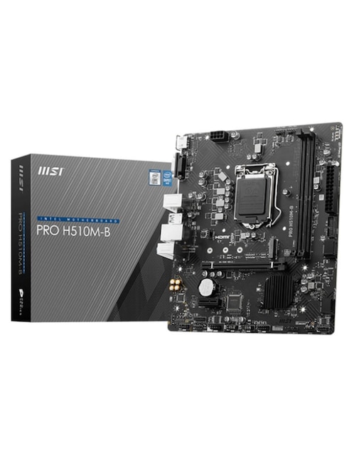 Tarjeta Madre MSI Pro H510M-B con Procesador Intel