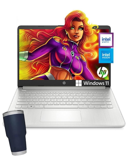 Laptop HP 14-dq0522la 14 pulgadas HD Intel Celeron Intel UHD 600 4 GB RAM 128 GB SSD