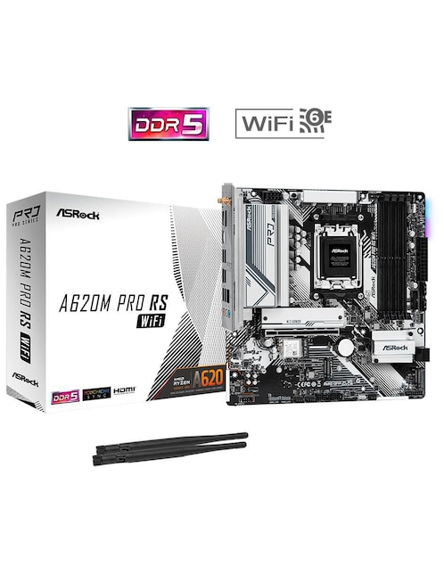 Tarjeta madre a620m Pro RS Wifi compatible con procesador AMD Tarjeta madre a620m Pro RS Wifi compatible con procesador AMD