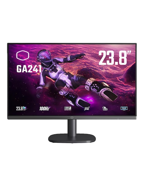 Monitor Gamer Cooler Master Full HD 23.8 Pulgadas GA241 Negro