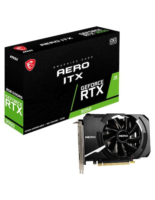 Tarjeta de Video MSI RTX3050 Aero ITX 8G OC