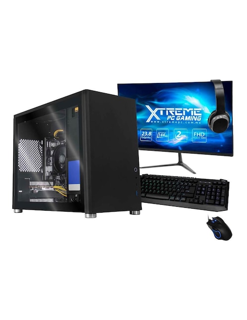 Computadora Gamer Xtreme PC Gaming XTBRR516GB6600MB 23.8 Pulgadas Full HD AMD Ryzen 5 AMD Radeon RX 6600 16 GB RAM 500 GB SSD