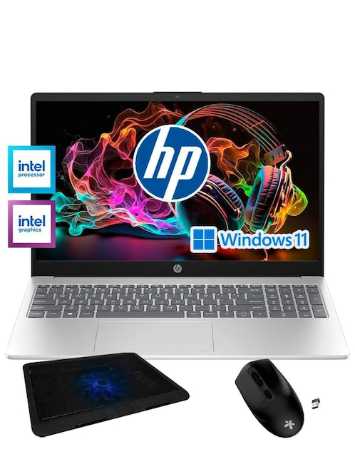 Laptop HP 15-fd0081wm + kit 15.6 pulgadas HD Intel Pentium Intel UHD Graphics 8 GB RAM 128 GB SSD