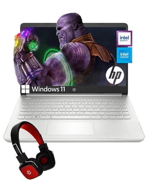 Laptop HP 14-dq0518la 14 pulgadas HD Intel Celeron Intel UHD 600 4 GB RAM 128 GB SSD
