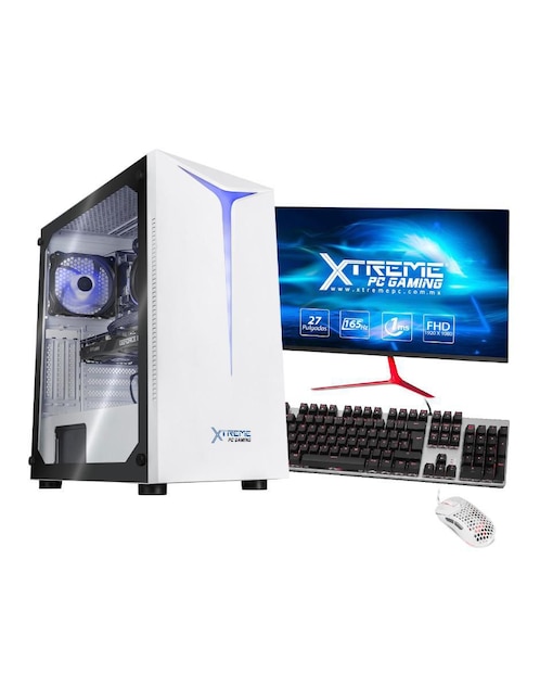 Computadora Gamer Xtreme PC Gaming XTPCR516GB3060MWV1 27 Pulgadas Full HD AMD Ryzen 5 NVIDIA GeForce RTX 3060 16 GB RAM 2 TB HDD 500 GB SSD