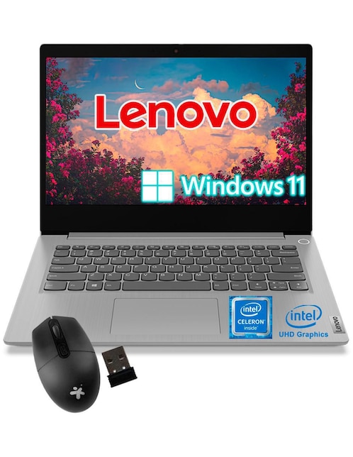 Laptop Lenovo Ideapad 3  14 pulgadas HD Intel Celeron Intel UHD Graphics 600 8 GB RAM 1 TB HDD
