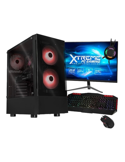 Computadora Gamer Xtreme PC Gaming XTGAI516GB3050MB 23.8 Pulgadas Full HD Intel Core i5 NVIDIA GeForce RTX 3050 16 GB RAM 2 TB HDD 500 GB SSD