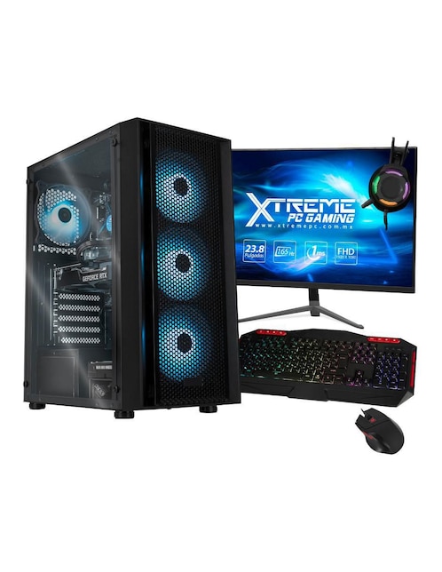 Computadora Gamer Xtreme PC Gaming XTGAI516GB3050MBV1 23.8 Pulgadas Full HD Intel Core i5 NVIDIA GeForce RTX 3050 16 GB RAM 2 TB HDD 500 GB SSD