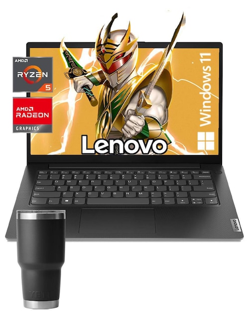 Laptop Lenovo V14 G4 ABP + Termo 14 pulgadas Full HD AMD Ryzen 5 AMD Radeon 16 GB RAM 256 GB SSD